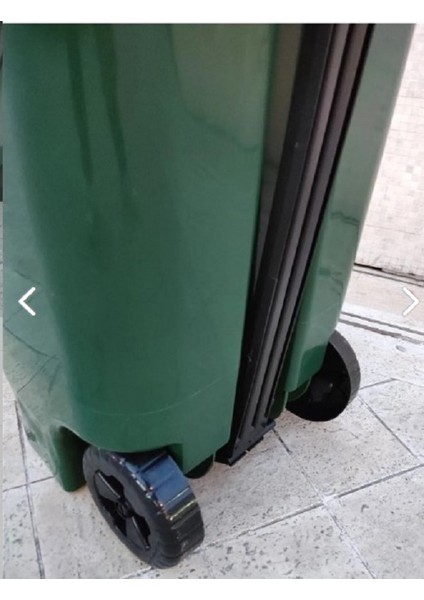 Tekerlekli Pedallı Kapaklı Tutma Saplı Özel Çöp Konteyneri 80 Lt Yeşil fırsatları