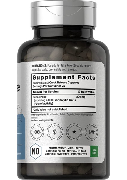 Nattokinase 4000 Fu 150 Kapsül 75 Servis