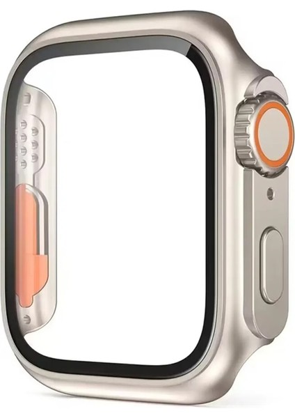 Apple Için Ultra Yükseltme Temperli Cam Kapak 8 7 6 5 4 3 2 1 Görünüm Değişikliği ULTRA49MM Çerçeve Ap