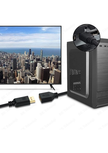 Mini Displayport Erkek - Displayport Dişi 4K Çevirici Kablo indirimleri