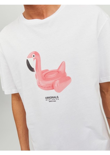 Jordimensional Tee Ss Crew Neck Tg Beyaz Erkek T-shirt 12238166-White modelleri