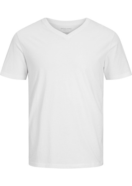 V Yaka Beyaz Erkek T-Shirt 12156102 fiyatları