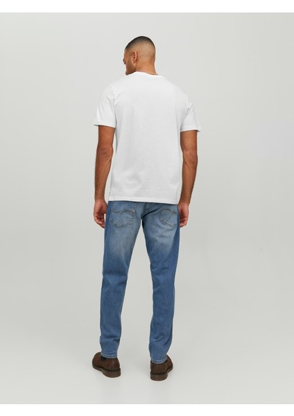 V Yaka Beyaz Erkek T-Shirt 12156102 modelleri