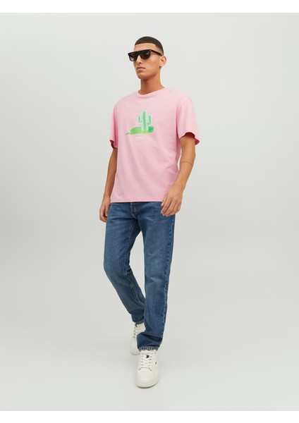 Jordimensional Tee Ss Crew Neck Tg Pembe Erkek T-shirt 12238166-Prism indirimleri