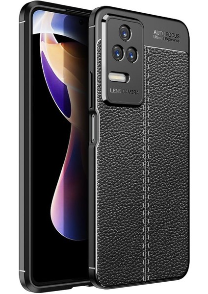 Xiaomi Poco F4 Kılıf Deri Tarzı Niss Silikon Case Kapak