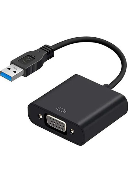 USB 3.0 To VGA Dönüştürücü Harici Ekran Kartı Çoklu Monitör Adaptörü Win 7/8/10