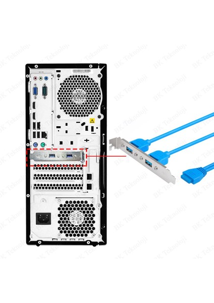 USB 3.0 Arka Panel Anakart 20 Pin Genişletme Kablosu