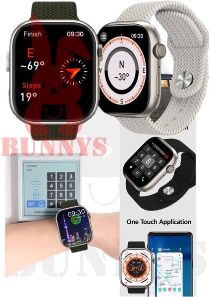Tecno Camon Uyumlu Akıllı Saat Konuşma Özellikli Watch 9 Pro 45MM Amoled Ekran