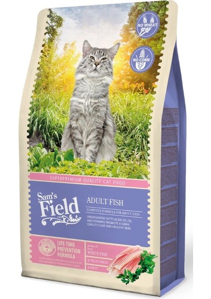 Sam's Field Balıklı Tahılsız Yetişkin Kedi Maması 2.5kg