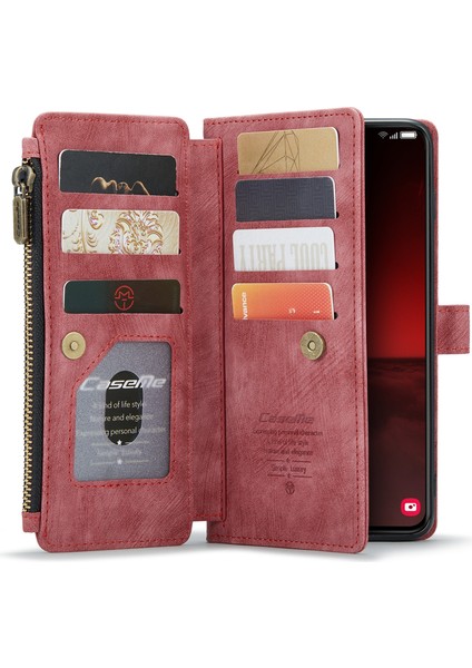 Samsung Galaxy S23 Pu Deri Fermuarı Cep Kılıf Kart Yuvaları Stand Telefon Kapağı (Yurt Dışından) modelleri