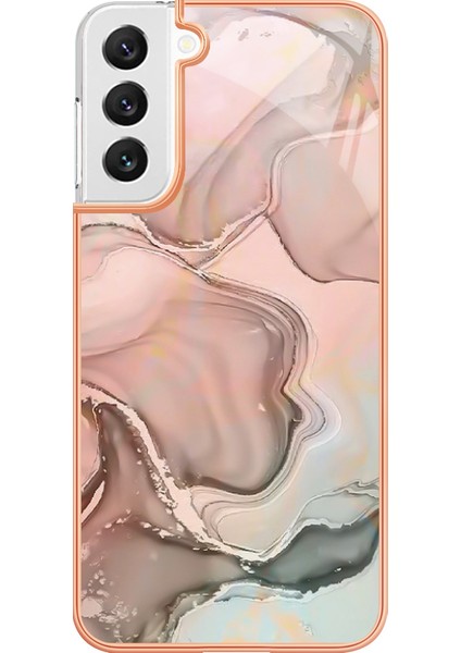 Samsung Galaxy S23 Için Koruyucu Yumuşak Tpu Telefon Kılıfı Yb Imd Serisi-16 Stil E 2.0mm Anti-Drop Elektrokaplama Mermer Deseni Imd Arka Kapak (Yurt Dışından) fiyatları