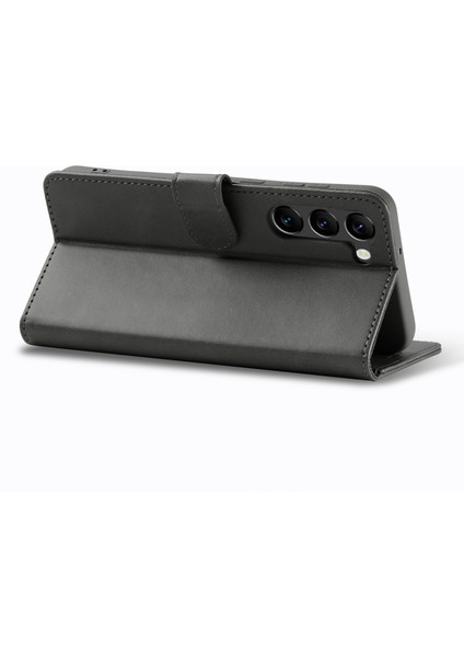 Samsung Galaxy S23 Çizgi Anti-Kırpma Buzağı Dokusu Manyetik Toka Telefon Kapağı Cüzdan Standı Pu Deri Koruyucu Telefon Kılıfı (Yurt Dışından) fırsatları