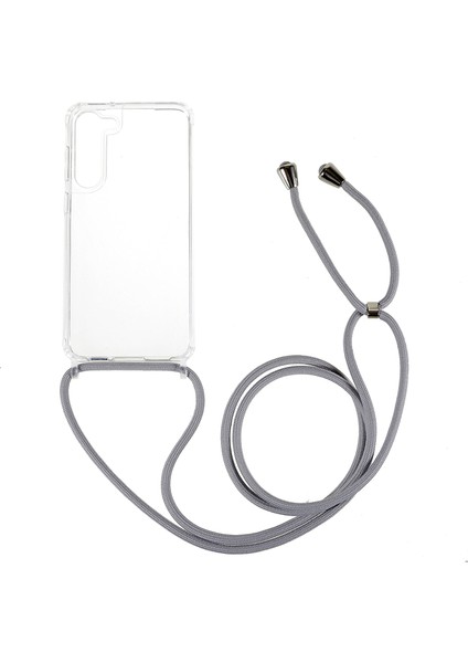 Samsung Galaxy S23 Için Temiz Telefon Kılıfı, Kaymaz Tpu Tampon + Akrilik Geri Telefon Kapağı Lanyard ile (Yurt Dışından)