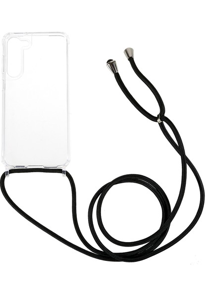 Samsung Galaxy S23 Için Temiz Telefon Kılıfı, Kaymaz Tpu Tampon + Akrilik Geri Telefon Kapağı Lanyard ile (Yurt Dışından)