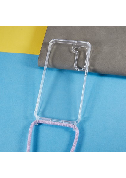 Samsung Galaxy S23 Için Temiz Telefon Kılıfı, Kaymaz Tpu Tampon + Akrilik Geri Telefon Kapağı Lanyard ile (Yurt Dışından) fırsatları
