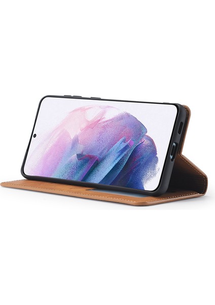 Samsung Galaxy S23 Serisi Şok Geçirmez Telefon Kapağı Standı Skin Dostu Deri Telefon Kasa Cüzdan (Yurt Dışından) modelleri