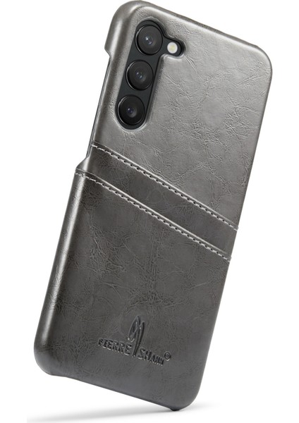 Samsung Galaxy S23 Telefon Koruyucu Kapak Kart Yuvaları Yağ Balmumu Pu Deri+Pc Telefon Kılıfı (Yurt Dışından) modelleri