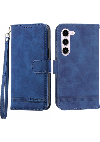 Samsung Galaxy S23, Pu Deri Çizgiler Için Pu Deri Stand Telefon Kılıfı Baskılı Telefon Cüzdan Kapağı (Yurt Dışından) fiyatları