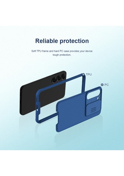 Samsung Galaxy S23 Pc + Tpu Telefon Kılıfı Slayt Kamera Koruması Anti-Damla Kapak (Yurt Dışından) modelleri