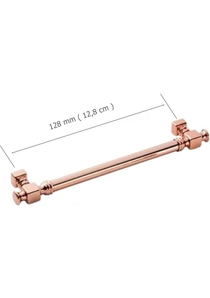 Doğanlar Dragon 128 mm Mobilya Kulp Süper Rose Bronz