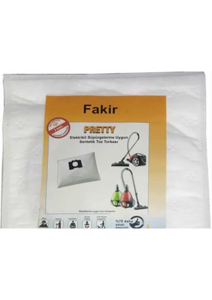Fakir Pretty Elektrikli Süpürge Toz Torbası (20 Adet)