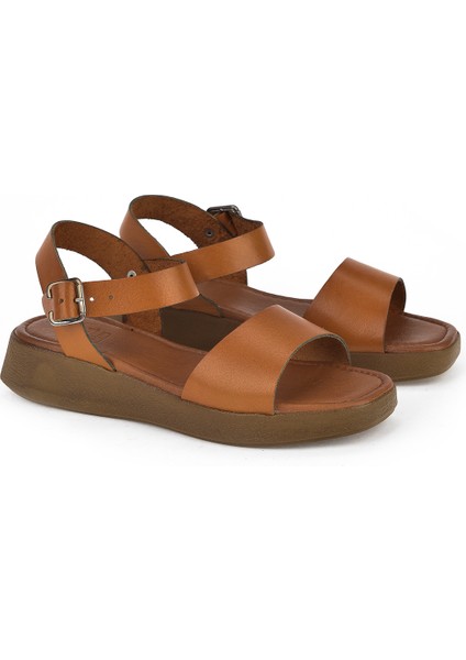 Ziya, Kadın Hakiki Deri Sandalet 1311010 860 Taba fiyatları