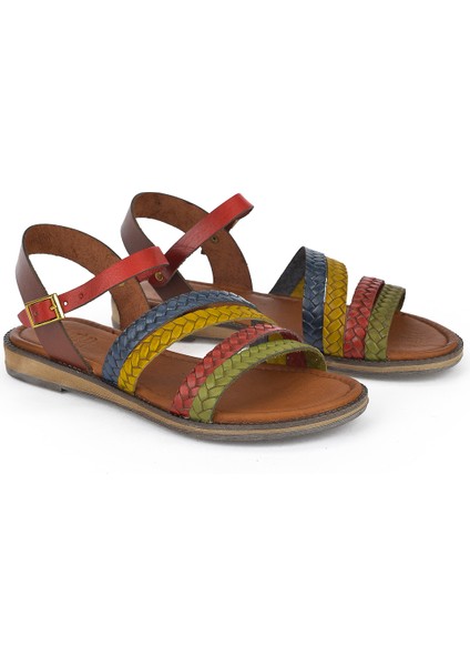 Ziya, Kadın Hakiki Deri Sandalet 1311010 421 Multi fiyatları