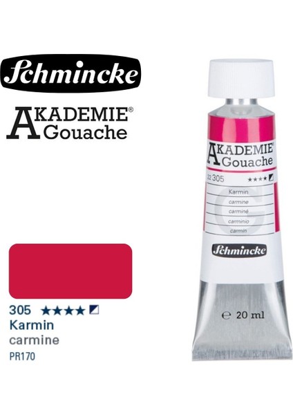 Akademie Guaj Boya 20ML 305 Carmine