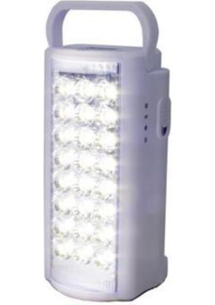 USB Şarj Çıkışlı 24 Ledli 80 Saat Yanan LED Işıldak Telefon Şarj Eden Işıldak 24 Ledli Mavi