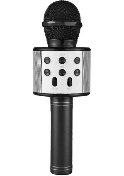 858 Karaoke Mıkrafonu Siyah