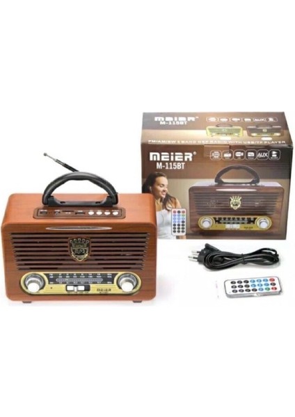 M115 Dvs USB Sd Bluetooth Nostaljik Radyo