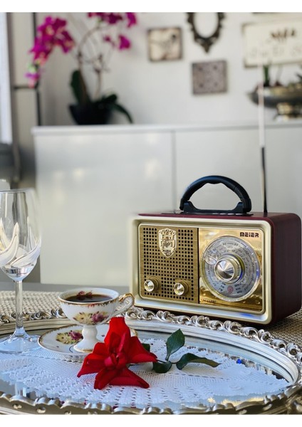 Meirer M110BT Nostaljik Radyo Bluetoothlı USB M110 modelleri