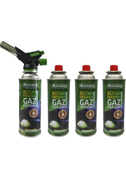 Orgaz & CX-500 Çakmaklı Kartuş Pürmüz 4 Adet 227 gr Kartuş