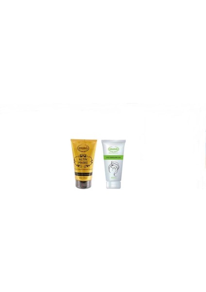 Altın Maske + Yüz Temizleme Jeli 2'li Bakım Seti