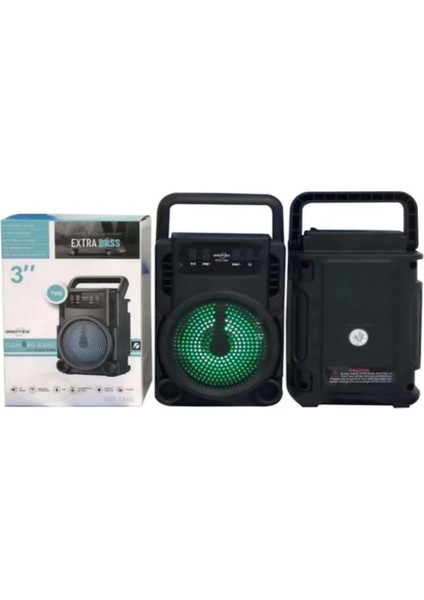 Fast Teknoloji GTS-1360 Bluetooth, Radyo, USB Bağlantılı Ses Bombası LED Işıklı GT13 fiyatları