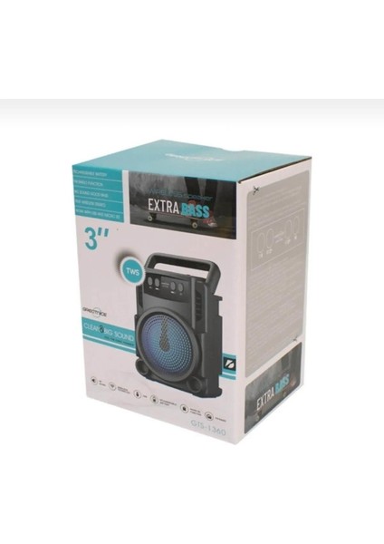 Fast Teknoloji GTS-1360 Bluetooth, Radyo, USB Bağlantılı Ses Bombası LED Işıklı GT13 indirimleri