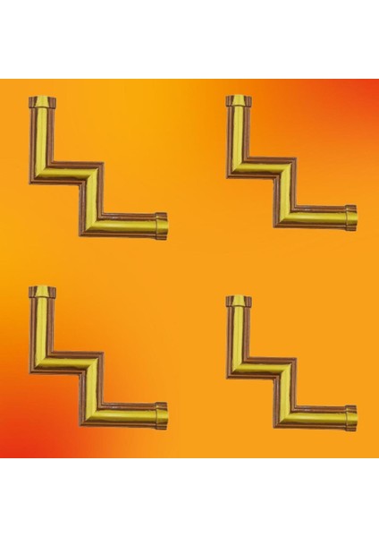 M Köşe Motif 3 cm 4 Adet