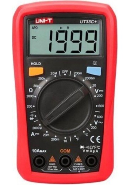 Ut 33C+ Dijital Multimetre Ölçü Aleti UT33C+