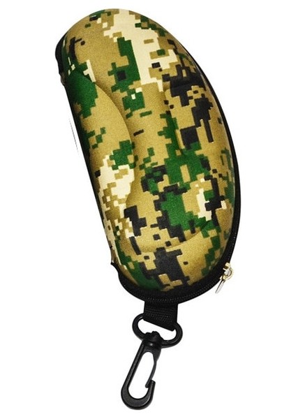 Kamuflaj Fermuar Gözlük Kılıfı (Yurt Dışından)