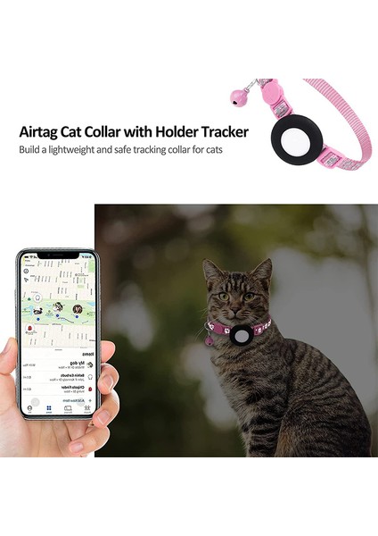 Airtag Silikon Kılıf Pençe Deseni Yansıtıcı Pet Yakası Gps Izleyici Koruyucu Kapak Çan ile (Yurt Dışından) indirimleri