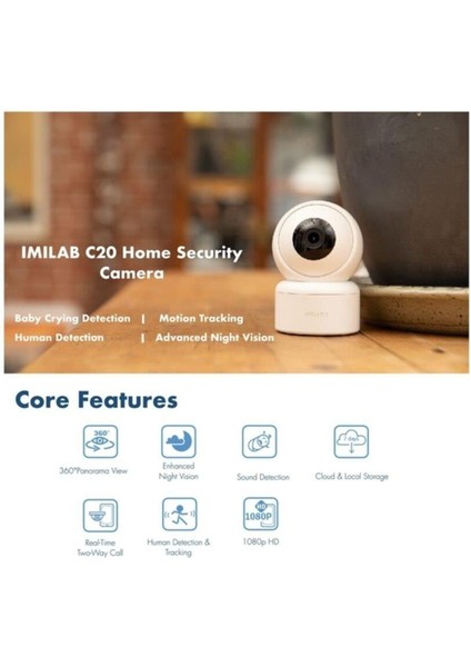 İmilab C20 1080P Wifi Akıllı Ev Güvenlik Ip Kamera