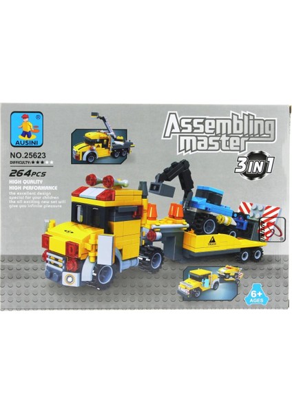 Assembling Master 3 In 1 264 Parça Çekici Kamyonlar fırsatları