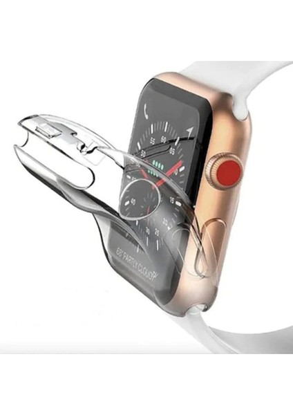Apple Watch 2 3 4 5 6 Se Nike 38MM Kılıf Kasa ve Ekran Koruyucu 360 Tam Koruma Kapak