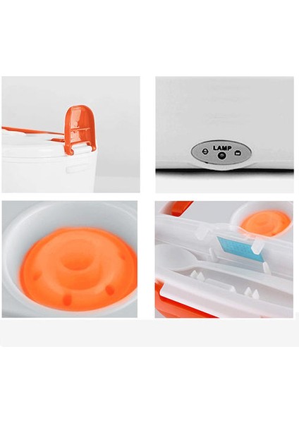 12 V Taşınabilir Elektrikli Isıtma Bento Öğle Yemeği Kutusu (Yurt Dışından)