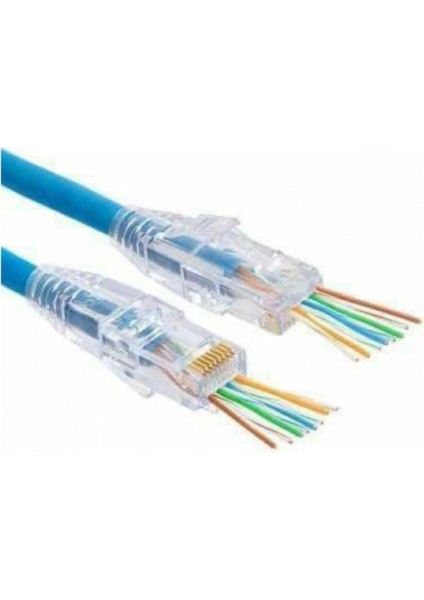 Ez RJ45 Cat6 Açık Uçlu Soket 8p/8c Cat6 Konnektör 100 Adet Jack