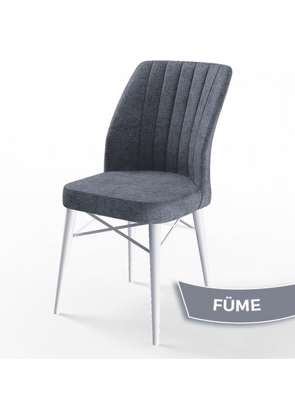 Concept Eva Serisi 80X132 Açılabilir Mdf Beyaz Mutfak Masa Takımı ve 4 Sandalye fırsatları