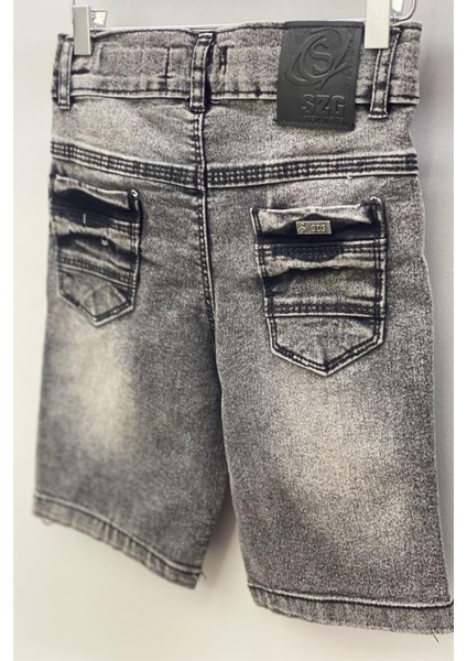 Mojo Erkek Çocuk Taşlanmış Kot Şort 919697 Füme modelleri