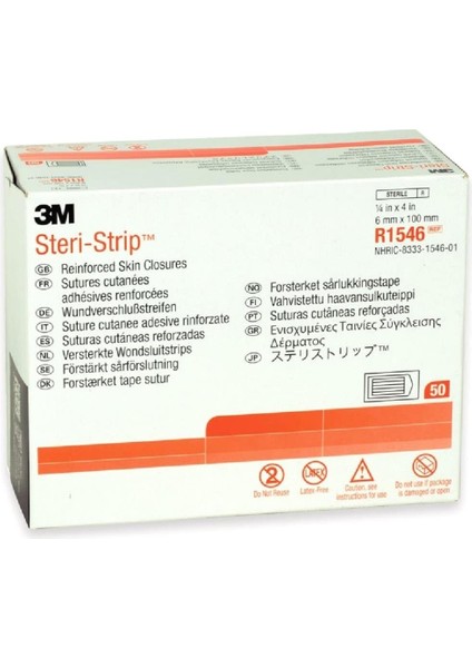 3m Steri-Strip Dikiş Bandı 6mm x 100MM R1546 5 Poşet