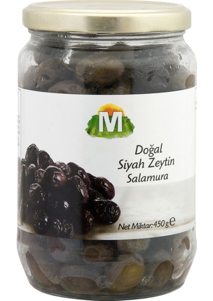 Doğal Siyah Zeytin 450 G 291-350 Ad/kg