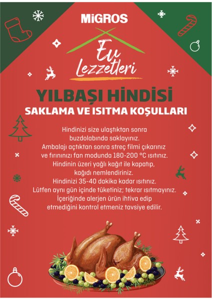Ev Lezzetleri Yılbaşı Yarım Hindi Menüsü